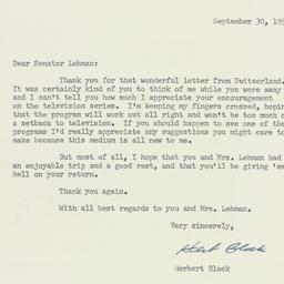 Letter: 1955 September 30