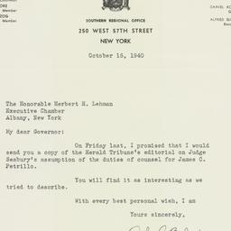 Letter: 1940 October 16