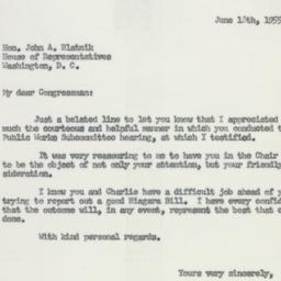 Letter: 1955 June 18