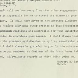 Letter: 1953 October 26