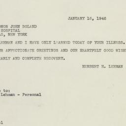 Letter: 1946 January 16