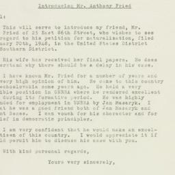 Letter: 1948 July 9