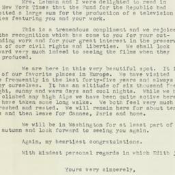 Letter: 1955 August 26