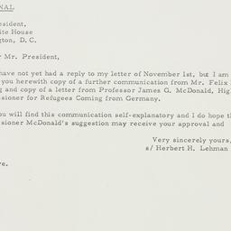 Letter: 1935 November 15