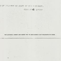 Telegram: 1936 December 3
