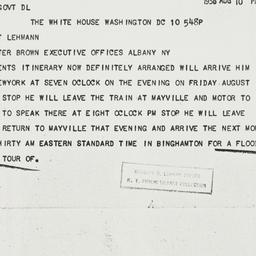 Telegram: 1936 August 10