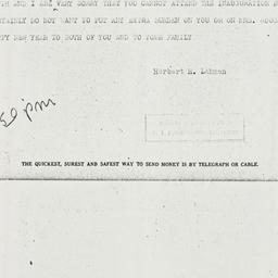 Telegram: 1936 December 29