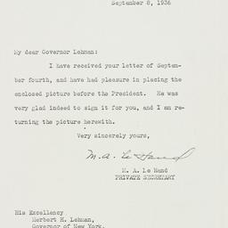 Letter: 1936 September 8