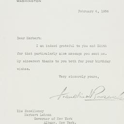 Letter: 1936 February 4