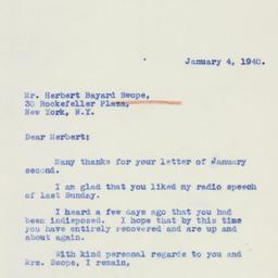 Letter: 1940 January 4