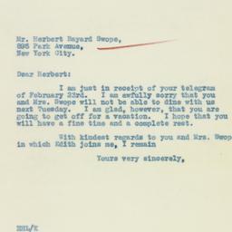Letter: 1933 February 25