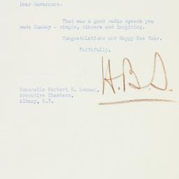 Letter: 1940 January 2