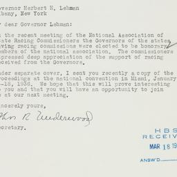 Letter: 1936 March 11