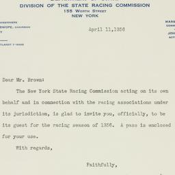 Letter: 1936 April 11