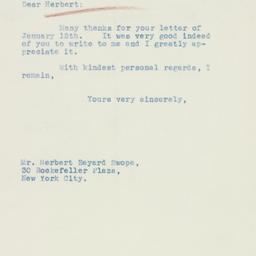 Letter: 1937 January 18