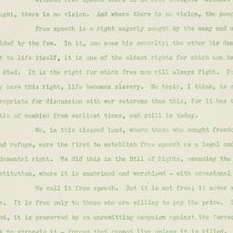 Speech: 1938 August 22