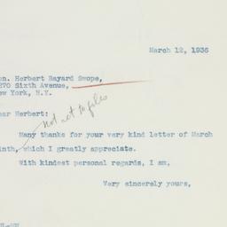 Letter: 1936 March 12
