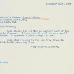 Letter: 1940 December 21