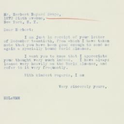 Letter: 1934 December 26