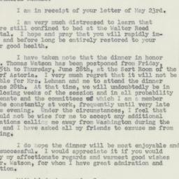 Letter: 1956 May 29