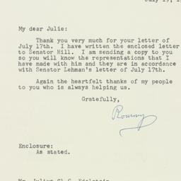 Letter: 1956 July 19
