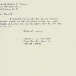 Letter: 1951 April 30