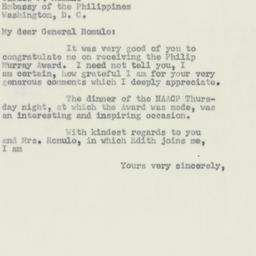 Letter: 1956 May 19
