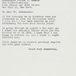 Letter: 1962 April 14