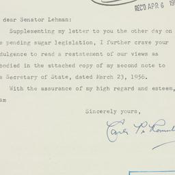 Letter: 1956 April 5