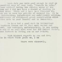 Letter: 1955 September 28