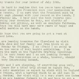 Letter: 1952 July 11