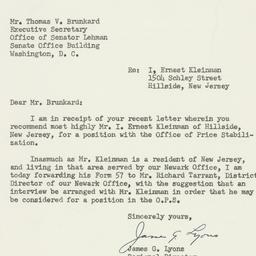 Letter: 1951 May 16