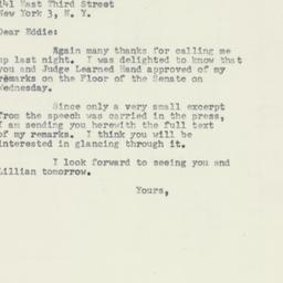 Letter: 1953 March 27