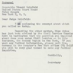 Letter: 1953 August 28