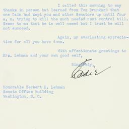 Letter: 1950 June 10
