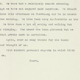Letter: 1951 May 6