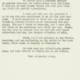 Letter: 1950 November 14
