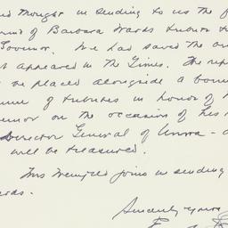 Letter: 1958 May 11