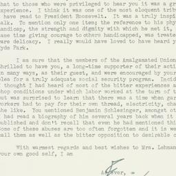 Letter: 1950 June 6