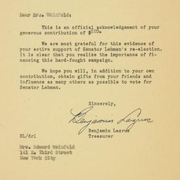Letter: 1950 October 9