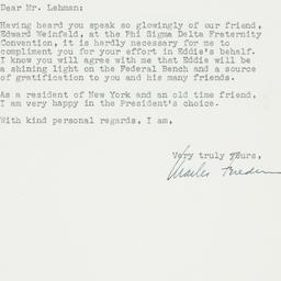 Letter: 1950 July 21