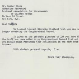 Letter: 1953 May 12