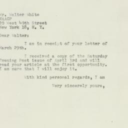 Letter: 1954 April 5
