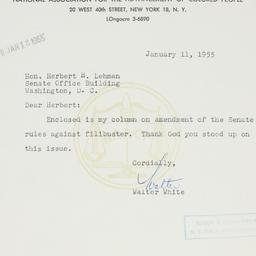 Letter: 1955 January 11