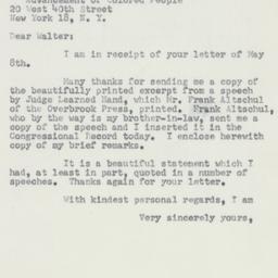Letter: 1953 May 13