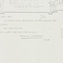 Telegram: 1933 December 24