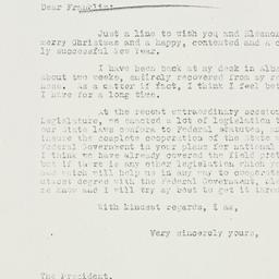 Letter: 1933 December 23
