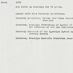Memorandum: 1931 July 14