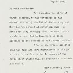 Letter: 1933 May 5