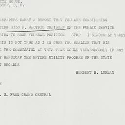 Telegram: 1934 June 29